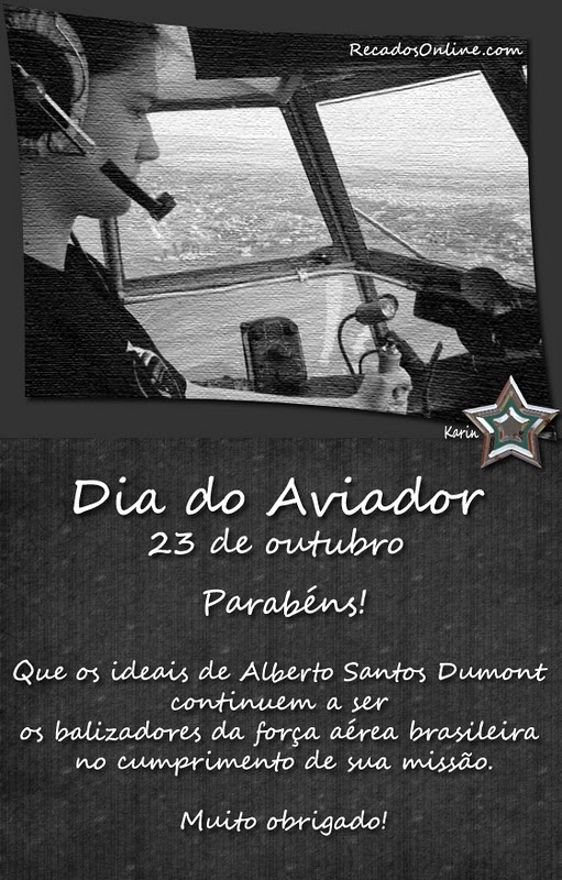 Dia do Aviador - 23 de Outubro. Parabéns! Que os ideais de Alberto...
