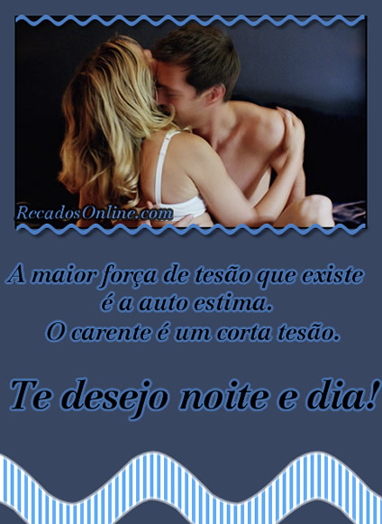 A maior força de tesão que existe é a auto estima. O...