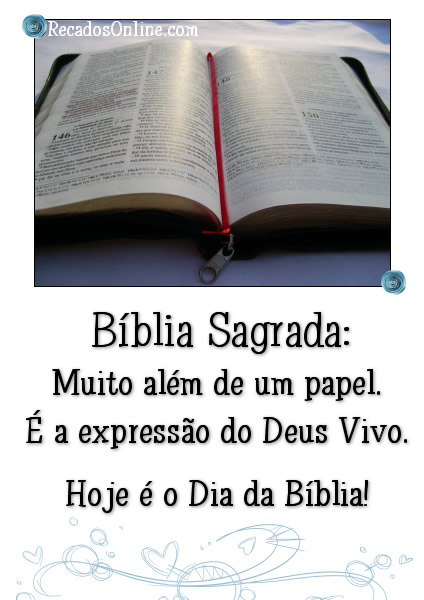 Bíblia Sagrada: Muito além de um papel. É a...