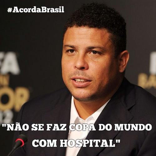 #AcordaBrasil Não se faz Copa do Mundo com Hospital