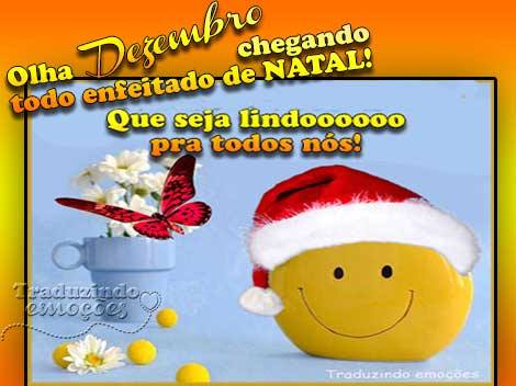 Olha Dezembro chegando todo enfeitado de Natal! Que seja lindo para todos...