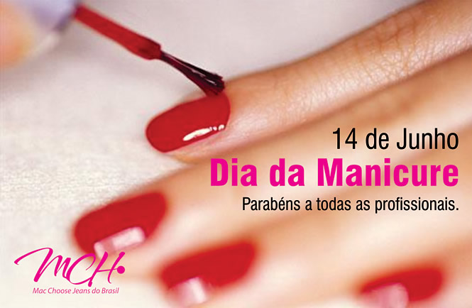 14 de Junho Dia da Manicure. Parabéns a todas as profissionais.