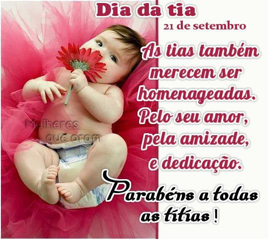 Dia da Tia 21 de Setembro. As tias também merecem ser homenageadas...