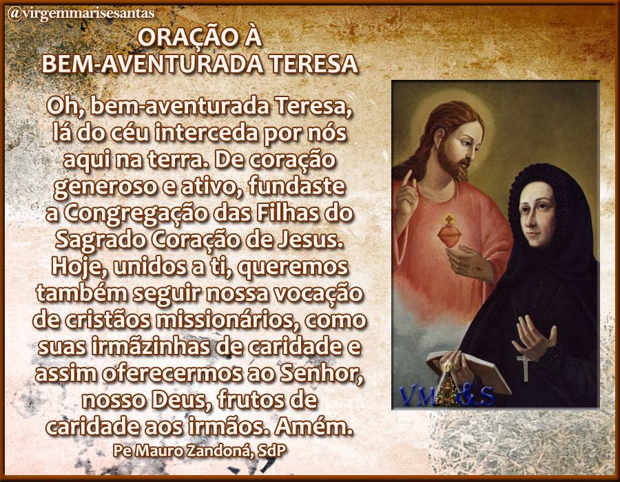 Dia de Santa Teresa Verzeri imagem 1