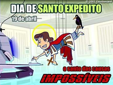 Dia de Santo Expedito 19 de Abril O santo das causas impossíveis.