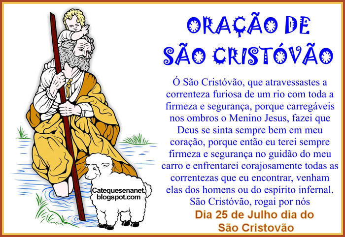 Oração de São Cristóvão Ó...