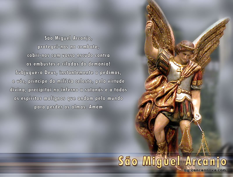 São Miguel Arcanjo, protegei-nos no combate. Cobri-nos com o vosso...