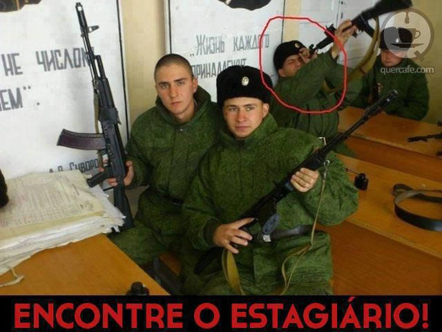 Encontre o estagiário