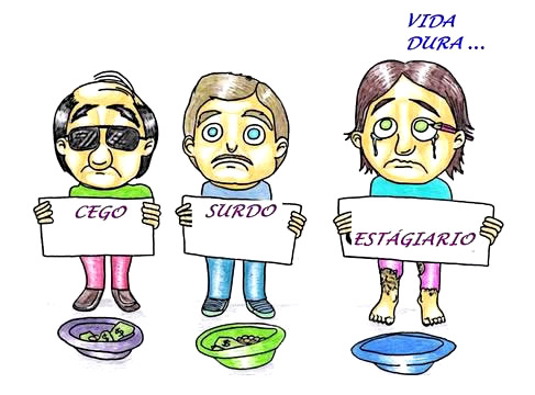 Vida Dura... Cego Surdo Estagiário