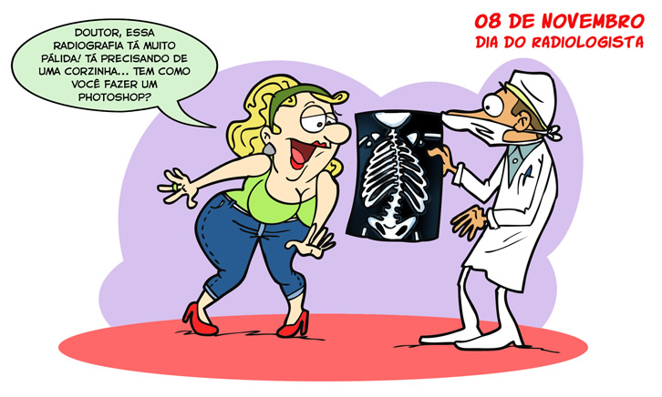 08 de Novembro Dia do Radiologista Doutor, essa radiografia tá muito...
