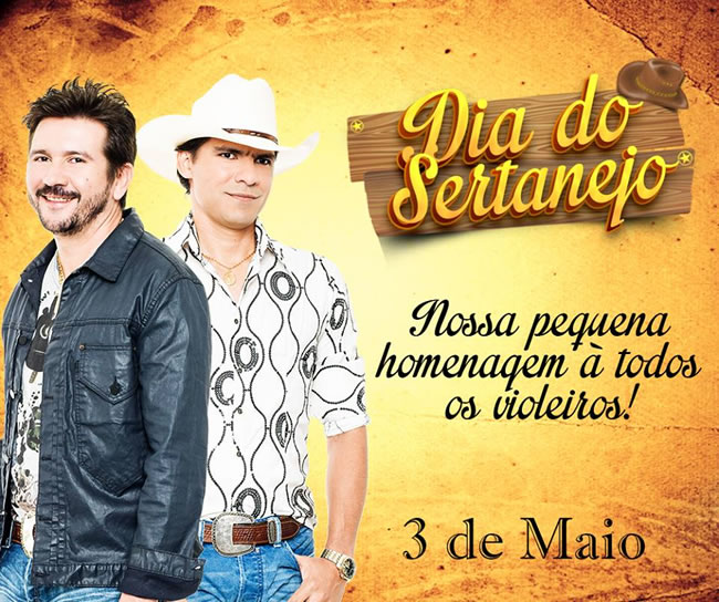 Dia do Sertanejo Nossa pequena homenagem à todos os violeiros! 3 de Maio