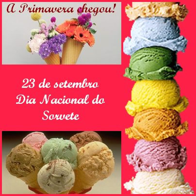 23 de Setembro Dia Nacional do Sorvete