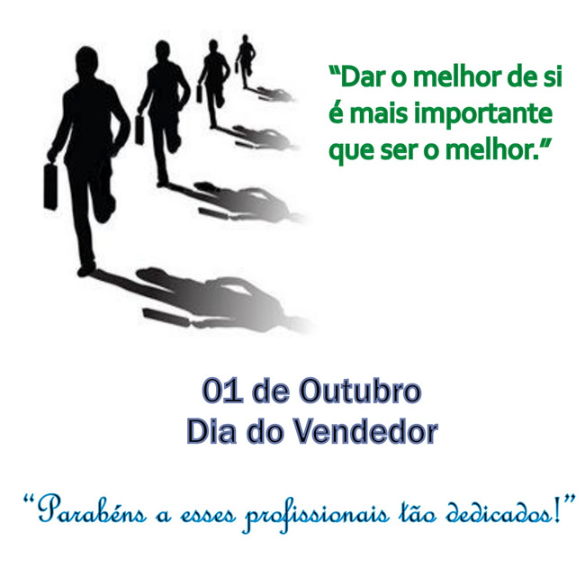 Dar o melhor de si é mais importante que ser o melhor. 01 de Outubro...