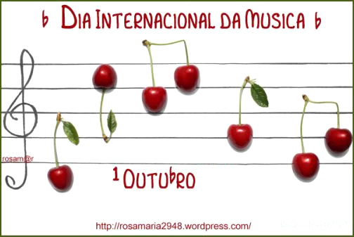 1 de Outubro Dia Mundial da Música