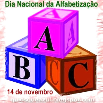 Dia Nacional da Alfabetização 14 de Novembro