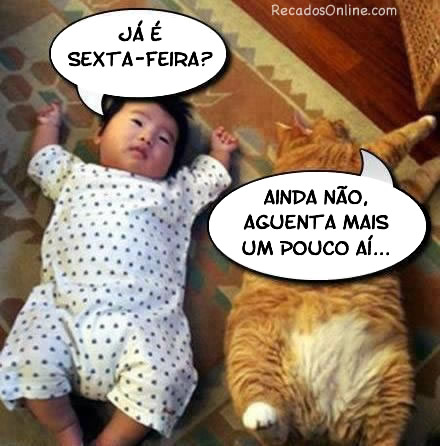 Já é Sexta-Feira? Ainda não, aguenta mais um pouco...
