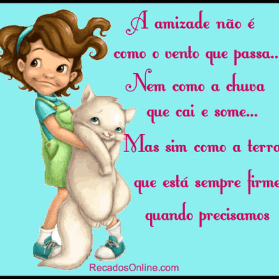 A amizade não é...