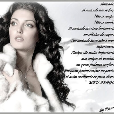 Amizade, a amizad...