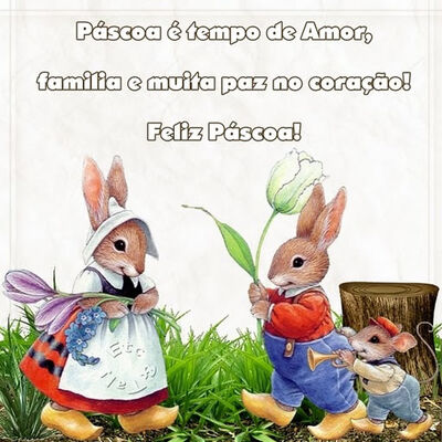 Páscoa é tempo...