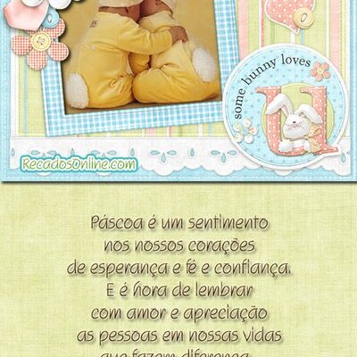 Páscoa é um senti...