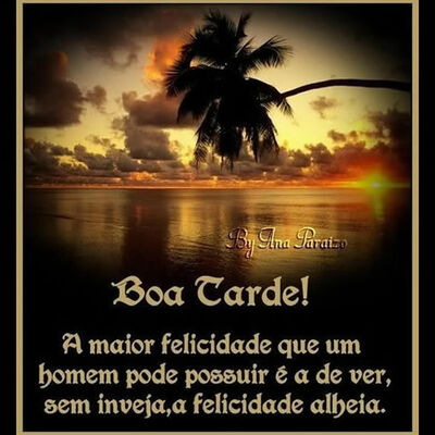 Boa Tarde! A maio...