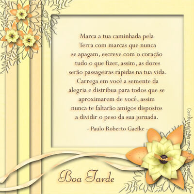 Marca a tua camin...