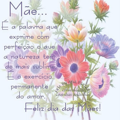 Mãe... É a palavr...