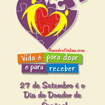 Vida é para doar...