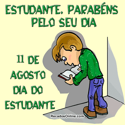 Estudante, parabé...