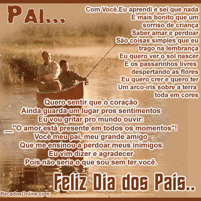 PAI... Com você...