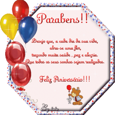 Parabéns!! Desejo...