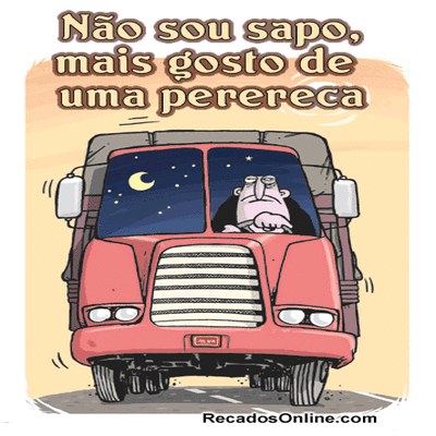 Não sou sapo...