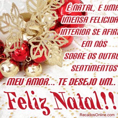 É Natal, e uma...