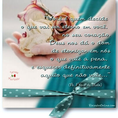 Você é quem decid...