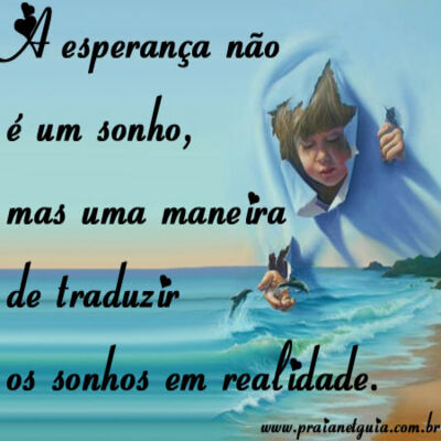 A esperança não...
