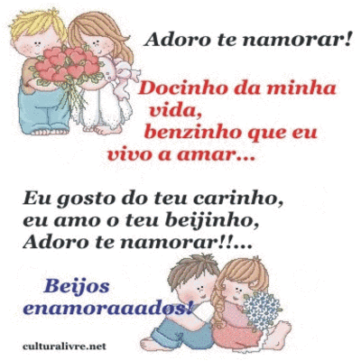 Adoro te namorar!...